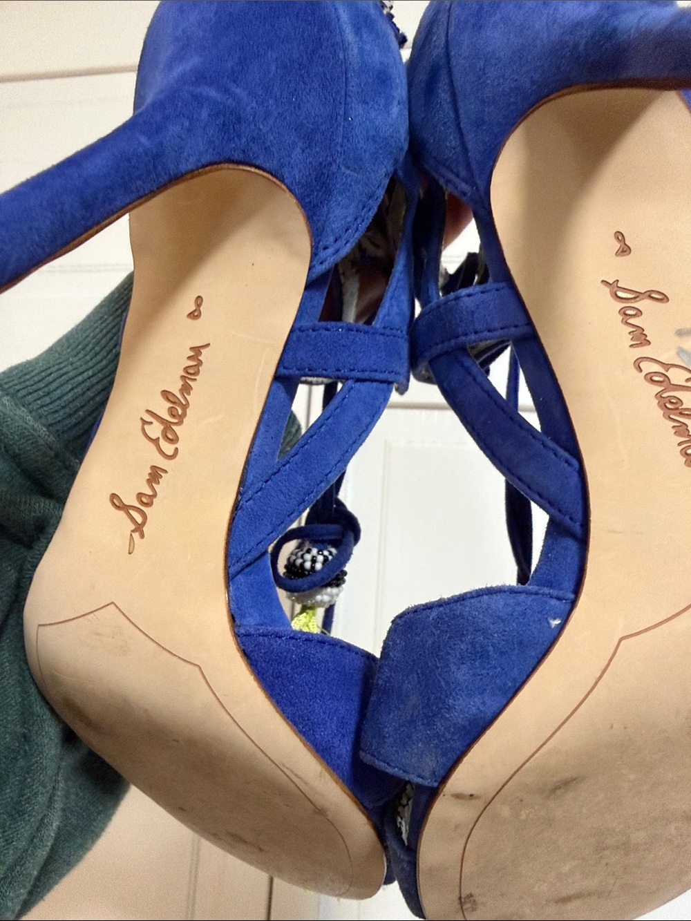 Sam Edelman Lace-Up Tassel Heels - Picture 2 of 7
